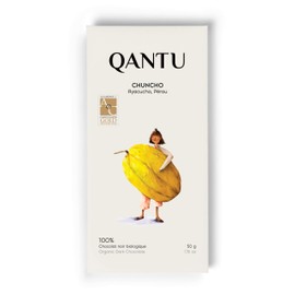 Qantu Chuncho Dark Chocolate Bar 100%, 50 GR