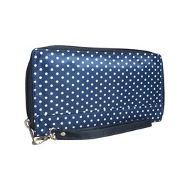 Big Skinny Women's Panther Clutch Slim Wallet, Holds Up to 40 Cards, Dotty