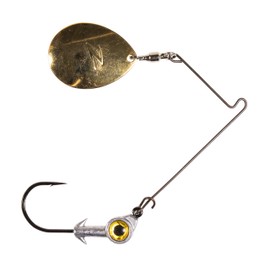 Z-Man BES18-01 Bullzeye Spinnerbait Size 4 Blade, 1/8 oz - Gold, one Size