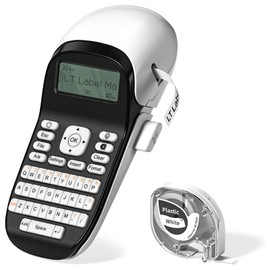 Phomemo Label Maker Machine with Tape, Label Maker LT-12, Bluetooth Label Maker Small Handheld Labeler with QWERTY Keyboard, Multiple Templates Font Icon, Large Display for Home Office Organization