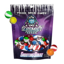 Freeze Dried Candy Shooting Starz, Crunchy Frozen Dry Space Candy Freeze Dried for Mix-In Snacks, Gluten-Free, Made in USA, 2.4 Oz, 1-pack