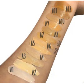 Base de maquillaje líquida Arantza Cosmetics Make It Happen tono nueva colección-a6 medium beige - 30mL