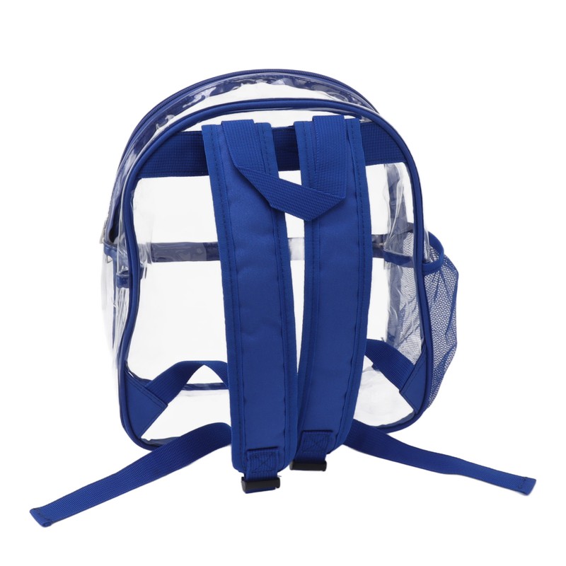 PVC Transparent Backpack Portable PVC Zipper Design High Capacity Clear