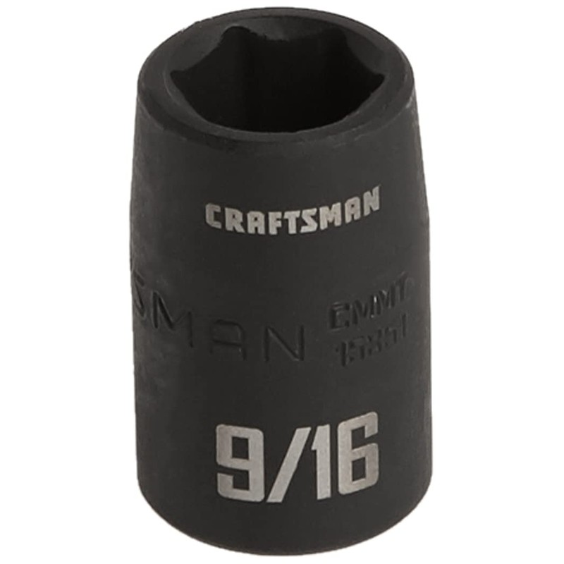 CRAFTSMAN Shallow Impact Socket, SAE, 1/2-Inch Drive, 9/16-Inch (CMMT15851)