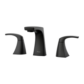 Pfister Karci Bathroom Sink Faucet, 8-Inch Widespread, 2-Handle, 3-Hole, Matte Black Finish, LF049KABB
