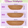 Halatool 36" Coco Liners for Planters, 2 Pack Coconut Fiber