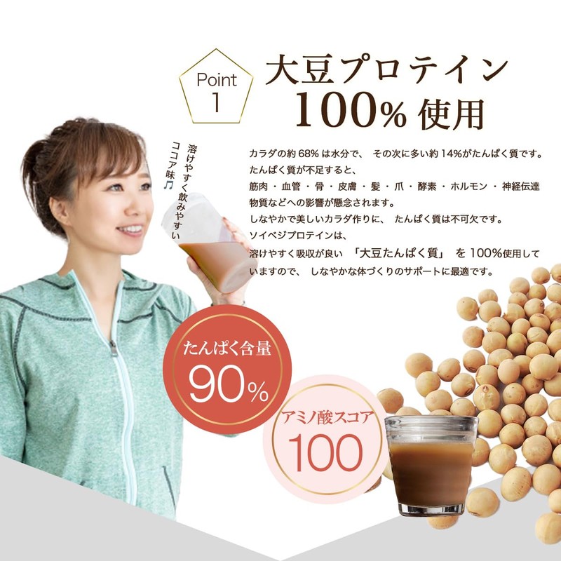 SoyVegePROTEIN 15 Packets, Plant Fermented Extract, Lactic Acid Bacteria, Bifidobacteria