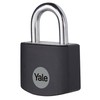Yale - YE3B/25/112/1/BK Standard Security 25mm Aluminium Padlock - Black