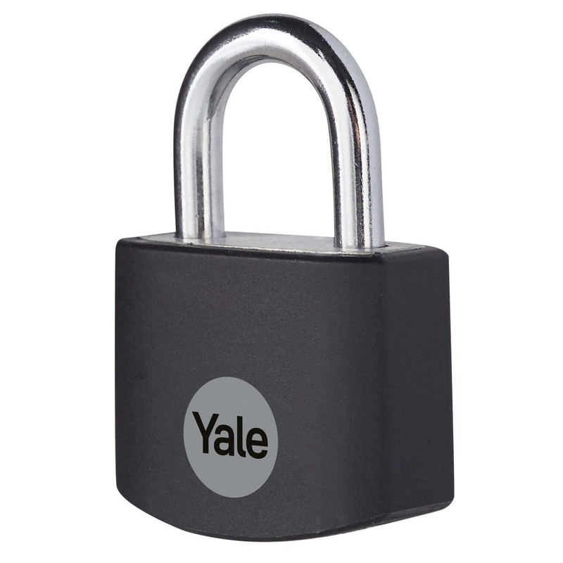Yale - YE3B/25/112/1/BK Standard Security 25mm Aluminium Padlock - Black