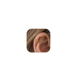 Gold Ear Cuff Earrings Trendy Ear Cuffs for Women Non Piercing Rhinestone Clip on Earrings Jewelry Gift
