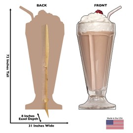 Cardboard People Chocolate Milk Shake Life Size Cardboard Cutout Standup