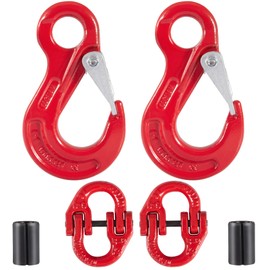 Krimocy 2 Pack Sling Hook with Hammerlock for Caravan Camper Trailer Safety Chain Connecting Extend (1.12T)