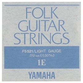 Yamaha FS521 Acoustic Guitar Rose Strings, 1 String x 2