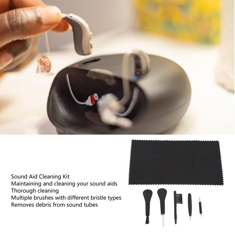 Sound Aid Cleaning Kit Professional Black Sound Amplifier Vent Cleaner