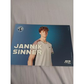 2024 ATP CINCINNATI OPEN 5X7 TENNIS CARD JANNIK SINNER NO 1 RANK