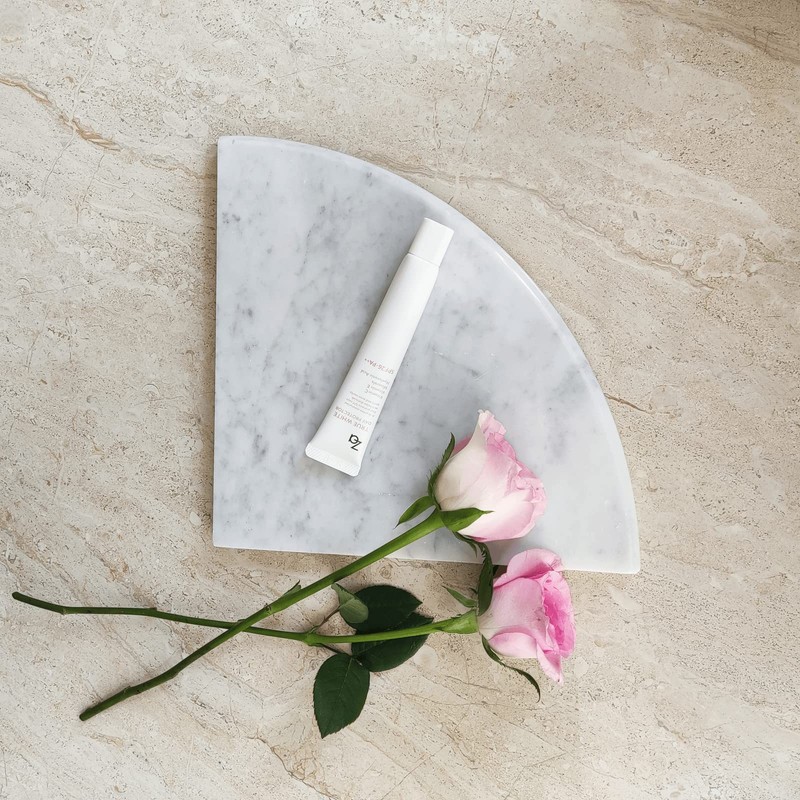 2 pcs Marble Shower Corner Shelf for Bathroom, 9 Inch