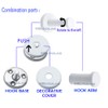 NELXULAS Classic White Stainless Steel Single Super Heavy Duty Wall
