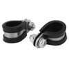 10x Rubber Lined Steel Strong P Clip Clips Hose Pipe