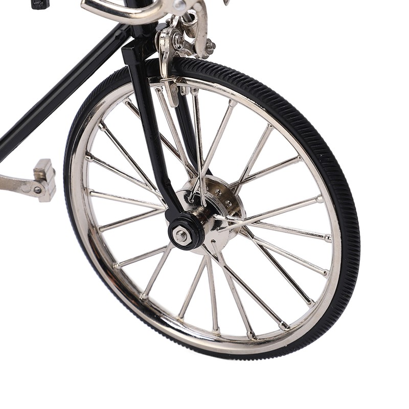 Bicycle Model Vivid Design DIY Decorative 12x19.5cm/4.7x7.7in Alloy Material Miniature