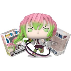 Funko Mitsuri Kanroji (Attack Pose with Nichirin Sword) + Pop Protector: Demon Slayer Pop! Animation Vinyl Figure (Gift Set Bundled with ToyBop Brand Box Protector Collector Case)