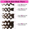 Clip in Hair Extensions Human Hair 18 Inch Human Hair