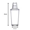 AIOS 3 Piece Unbreakable Polycarbonate Cobler Cocktail Shaker