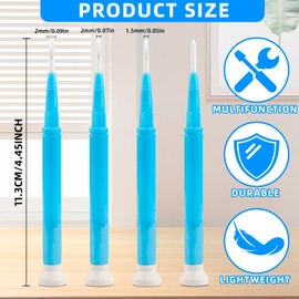 4 Pcs Plastic & Ceramic Screwdriver Set, Non-Conductive Slotted Screwdrivers for High-Frequency Circuit Adjustment, Precision Tools for Electronics Repair, Watchmaking, and Sensitive Equipment