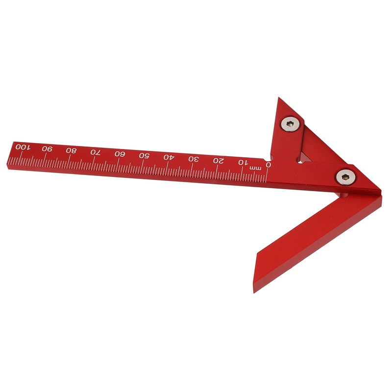 Center Gauge 105mm 45° 90° Aluminum Alloy Line Ruler Measuring