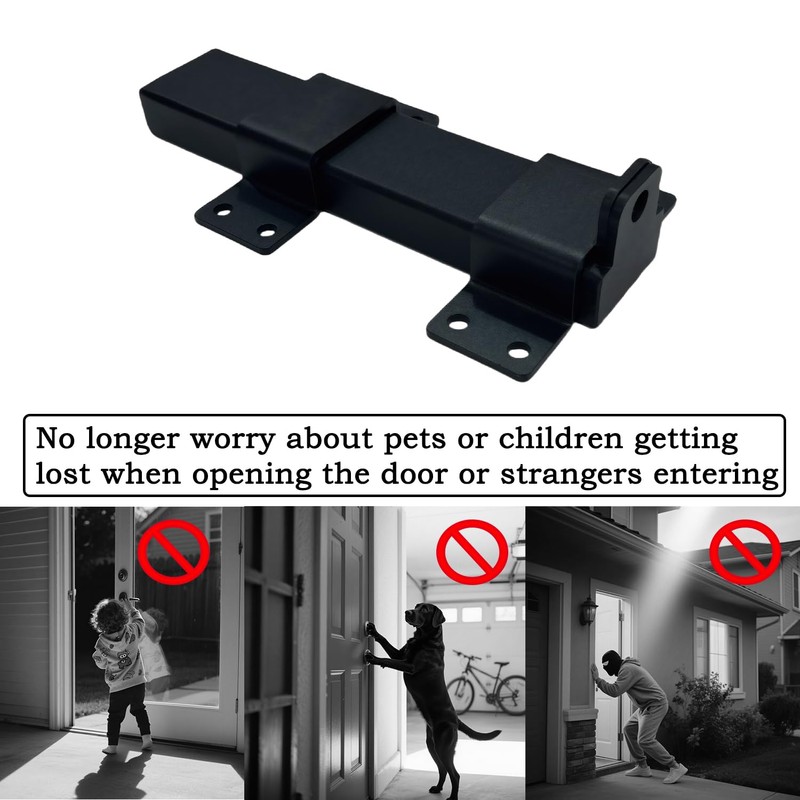 ANISUN Heavy Duty Security Slide Gate Latch with Padlock Hole
