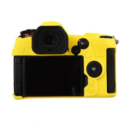STSEETOP Camera Case for Panasonic LUMIX G9 - Protective Silicone DSLR Skin Cover, Detachable Cage, Shockproof, Dustproof (Yellow)