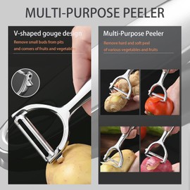 The peeler is made of rust-proof, easy to peel and thick material. Potato peeler. Vegetable peeler. Asparagus peeler. Kitchen peeler. Potato peeler