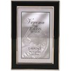 Lawrence Frames Silver Plated 4 by 6 Metal with Black