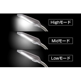 GENTOS DK-R169WH LED Desk Light, Eye Friendly, Tabletop, Stand Light, 440 Lumens, White