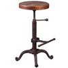 Topower Industrial Retro Vintage Farm Wooden Tractor Stool Kitchen Swivel