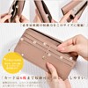 Yeepan Long Wallet, Thin Card Case, Women's, Genuine Leather, Thin,