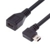 chenyang USB 2.0 Mini USB 5Pin Male to Female 90