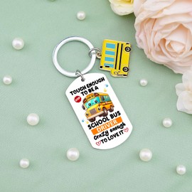 igvean School Bus Driver Appreciation Gifts for Men Women Thank You Keychain Gifts for School Bus Driver Christmas Birthday Thanksgiving Retirement Gift for Buses Drivers Employee Friend