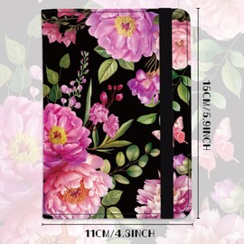 beinkmake Flowers Leather Passport Holder Cover Peonies Roses Travel Wallet Passport Case with Credit Card Slots for Women Men Travelling Essentials for Flying