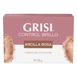 GRISI, Jabón de tocador Arcilla Rosa, control brillo  Jabón en Barra, 125 gr.                                                                         