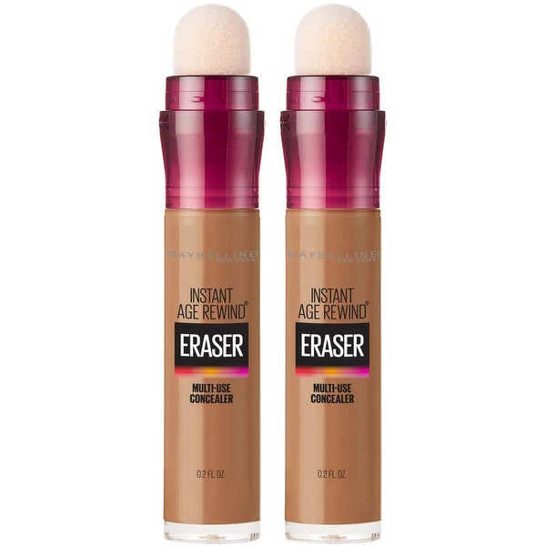 Maybelline Instant Age Rewind Eraser Dark Circles Treatment Multi-Use Concealer, Warm Olive, 0.2 Fl Oz (Pack of 2) (Packaging May Vary)