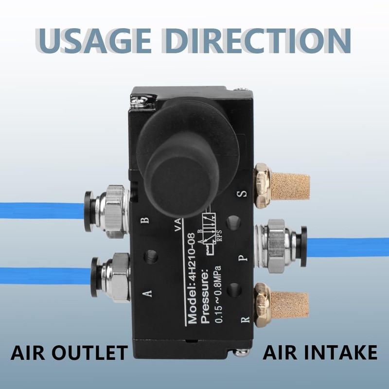 Innfeeltech 1 x Air Hand Lever Actuated Valve 5-Way 2-Position