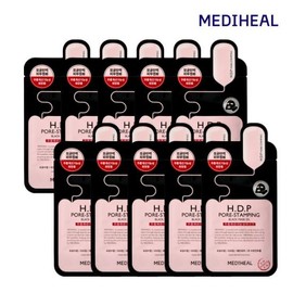 Mediheal HDP Pore Stamping Black Mask 10 Sheets / 메디힐 에이치디피 포어스탬핑 블랙 마스크 10매