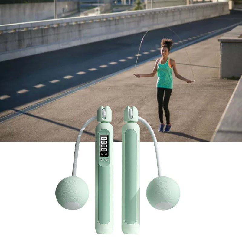 Jump Rope with Counter Rechargeable Cordless Weighted Smart Skipping Rope