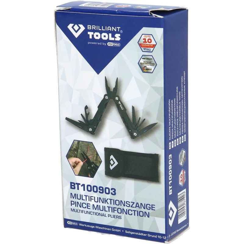 BRILLIANT TOOLS BT100903 Multifunctional Pliers [Powered by KS Tools]