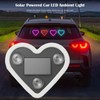 Solar Powered Car LED Ambient Light - Heart Shaped Neon