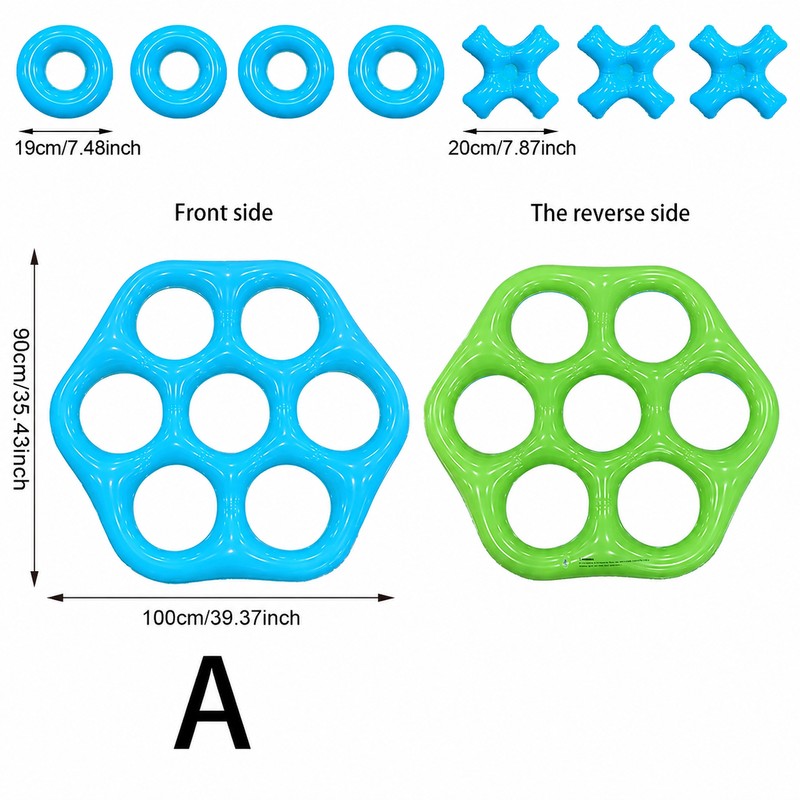 Inflatable Ring Toss Pool Game for Summer Fun – Hexagonal