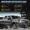 POPMOTORZ 5PCS White LED Cab Roof Light Roof Top Clearance