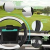 10L0L 14 Inch Golf Cart Steering Wheel Covers for Yamaha,
