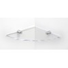 Expression Products Expression Products Two Small Acrylic Corner Safety Shelves - 150mm - approx 6" comes with Chrome fixings, Glass Effect