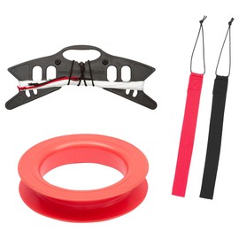 HQ Design Multikite Single and Two-line Mat Stunt Kite for Children and Adults from 10 Years Including Dragon Tail Polyester Cord 20kp/2x25m+ 40kp/60m + Loops / Spool 2-6 Bft